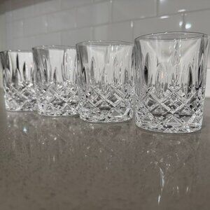 Nachtmann Crystal Whisky Glasses Set of 4 – Rocks Old Fashioned Tumblers Barware